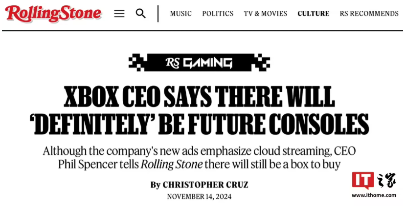 斯宾塞称微软未来将继续推出 Xbox 硬件，掌机设备蓄势待发