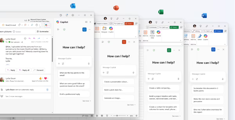 办公迎 AI 革命：微软 Copilot AI 正式入驻 Word、Excel、PowerPoint