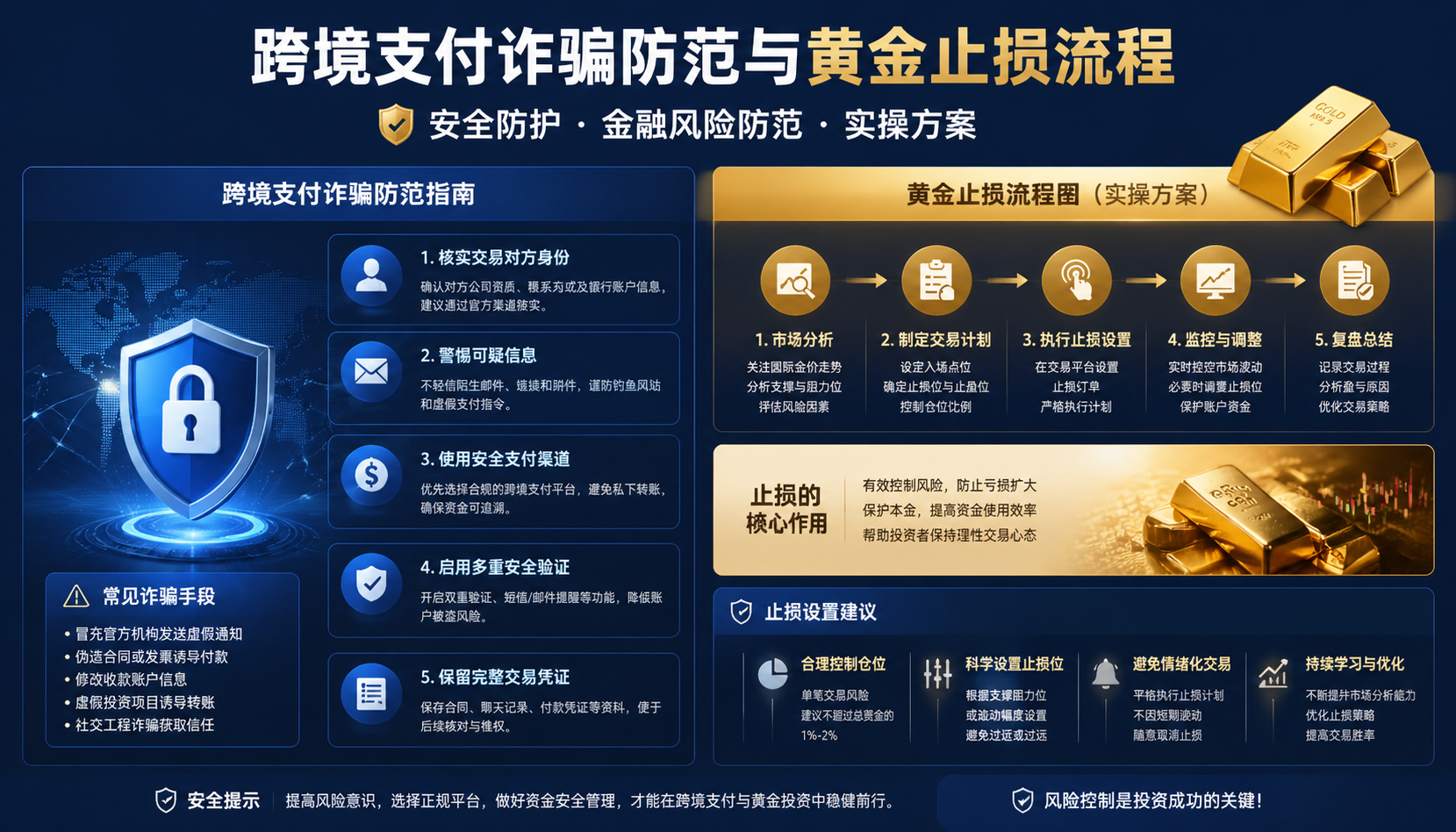 外贸人必看：跨境支付诈骗高发场景与黄金止损全流程
