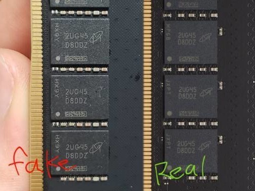 二手平台惊现金士顿DDR5高仿内存条：美光DDR4颗粒激光重刻冒充，官方型号难辨真伪