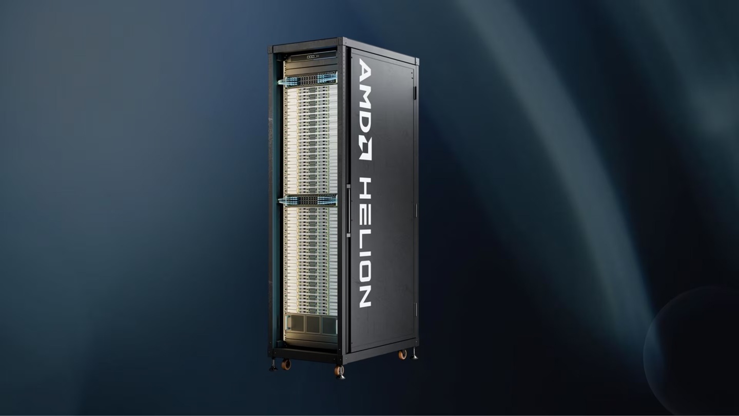 AMD发布代理式AI机架Helion：纯CPU版本可扩展至32768核心