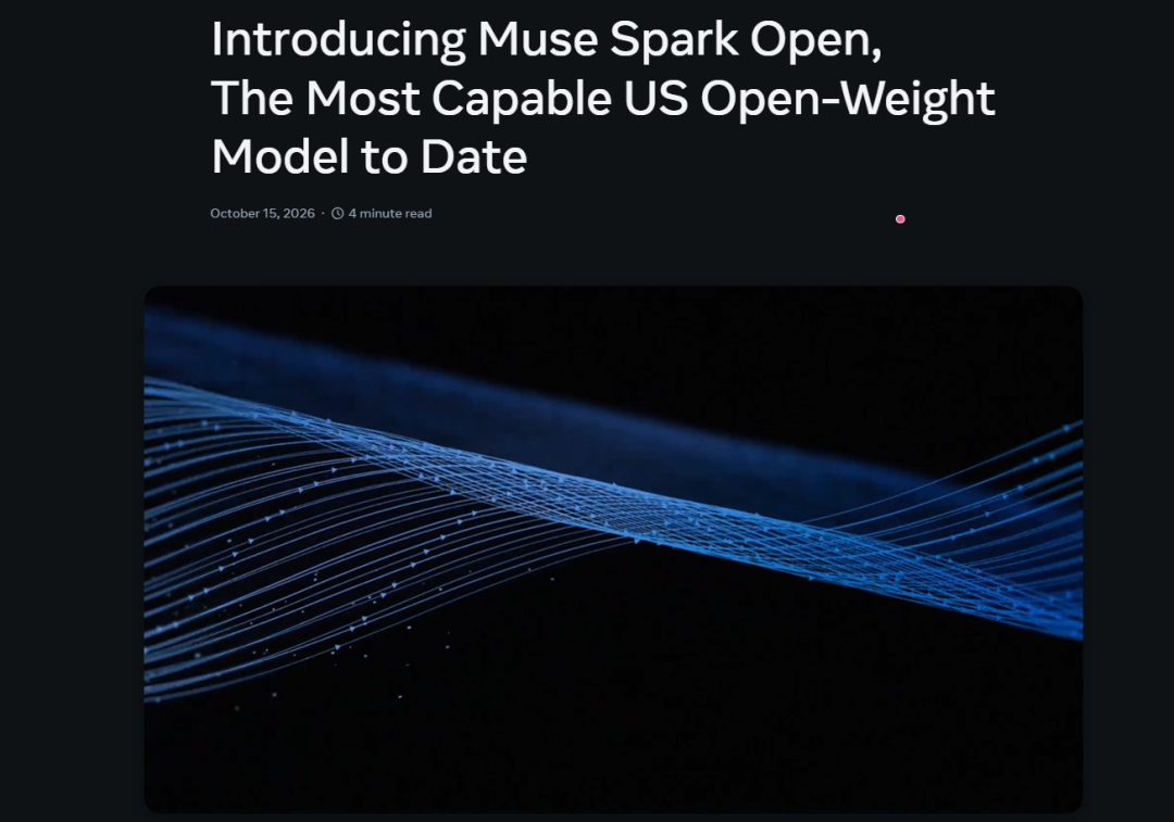 Meta 开源 8160 亿参数 Muse Spark Open：牵手苹果，两台 Mac Studio 才能跑满