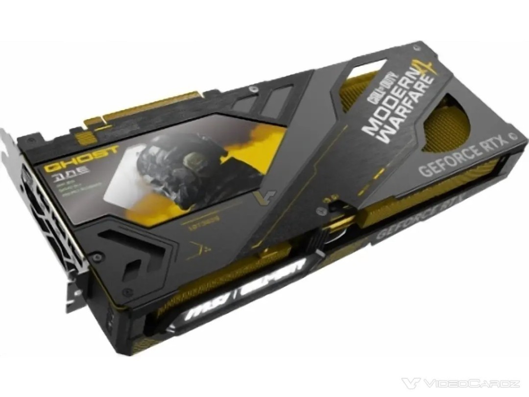 微星 RTX 5080 现代战争 4 限定版亮相：黑黄配色加黄色鳍片，欧洲首批仅 200 张