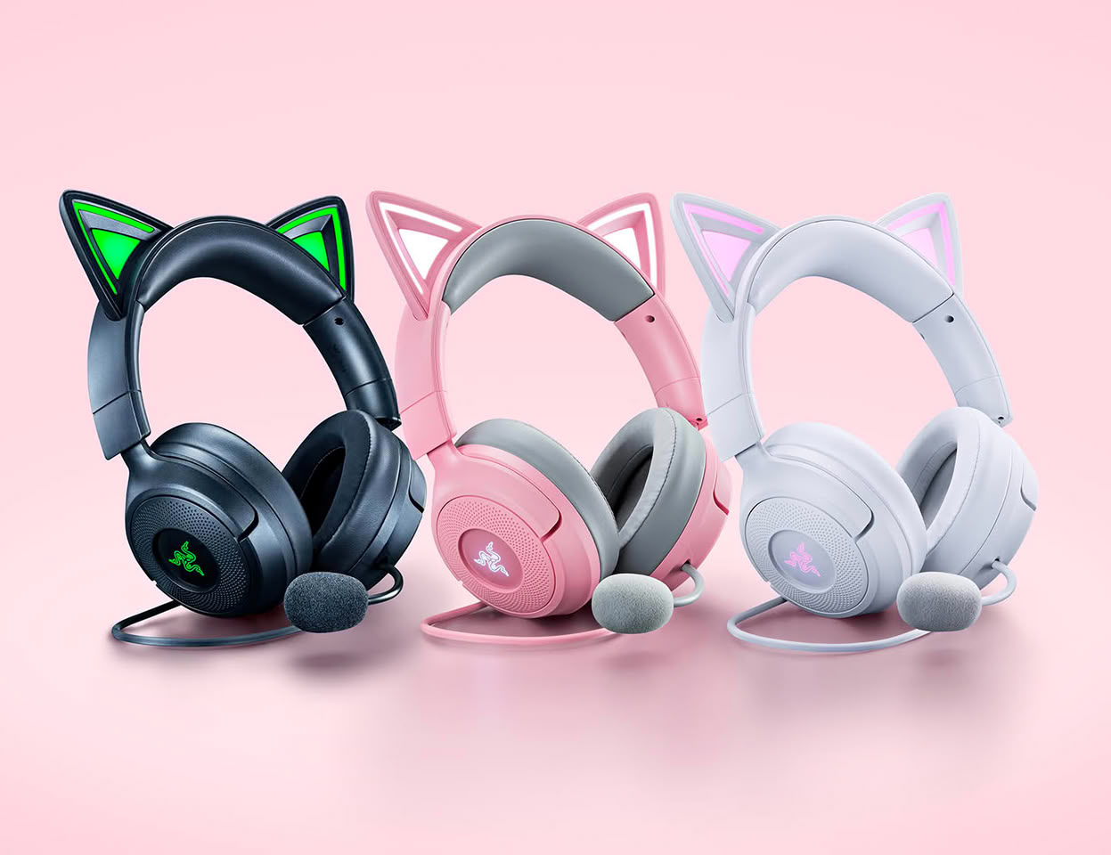 799 元雷蛇北海巨妖萌猫版 V3 发布：猫耳 RGB 随弹幕变色，10 月 26 日发货